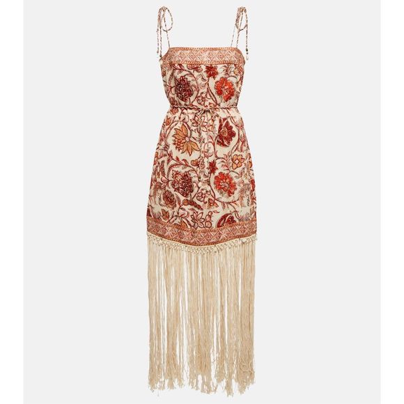 Zimmermann Dresses & Skirts - ZIMMERMANN Vitali Fringe Maxi Dress in Cotton